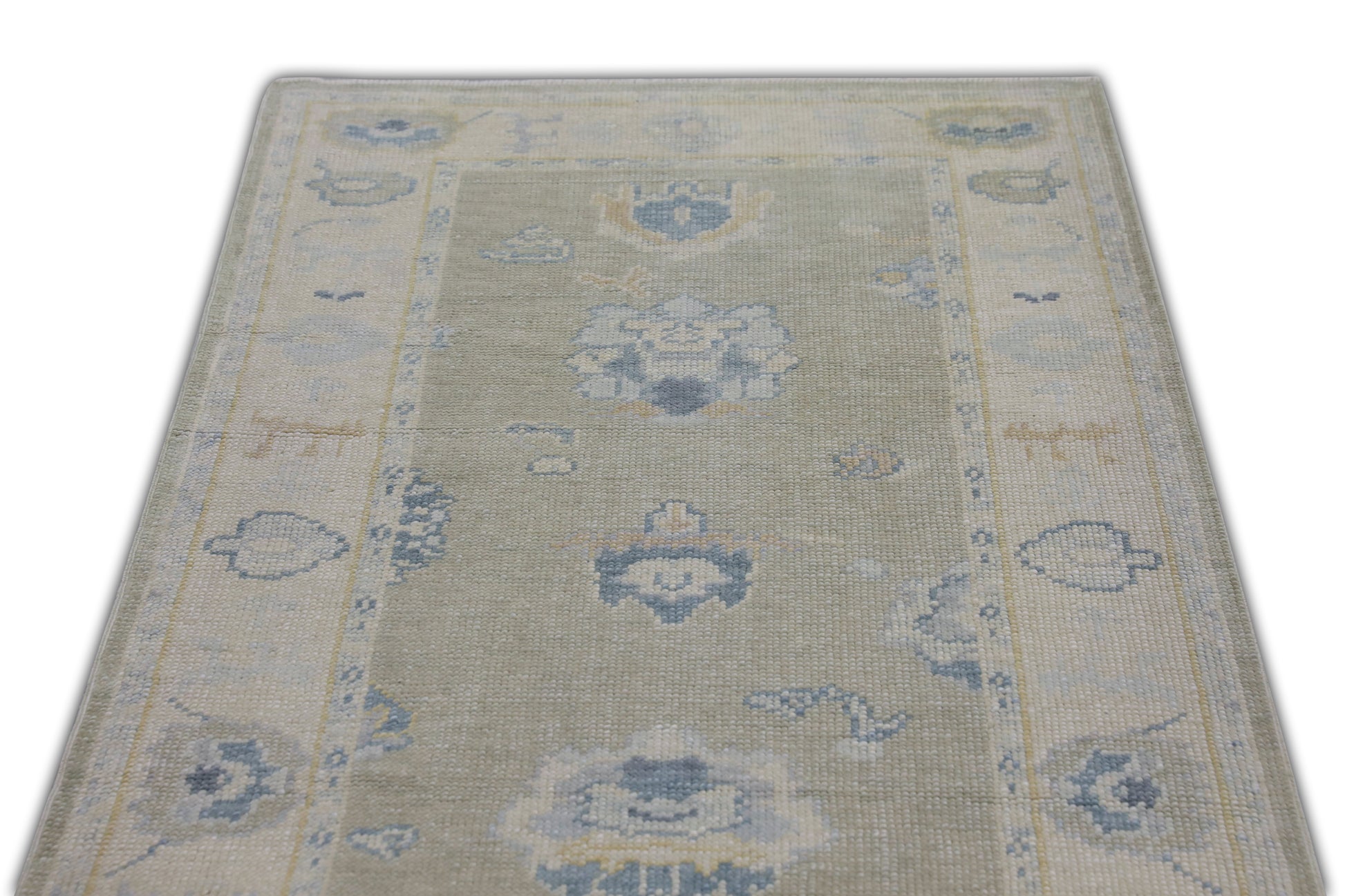 Turkish Oushak Rug 3' x 9'4" #11447