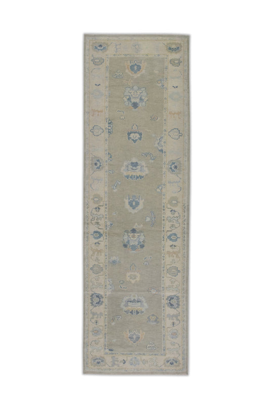 #11447 Turkish Oushak 3' x 9'4"