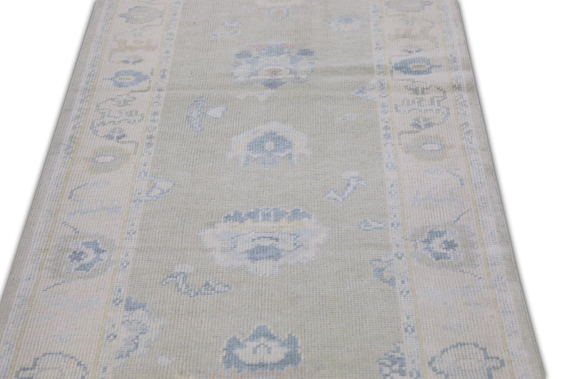 Turkish Oushak Rug 3' x 9'4" #11447
