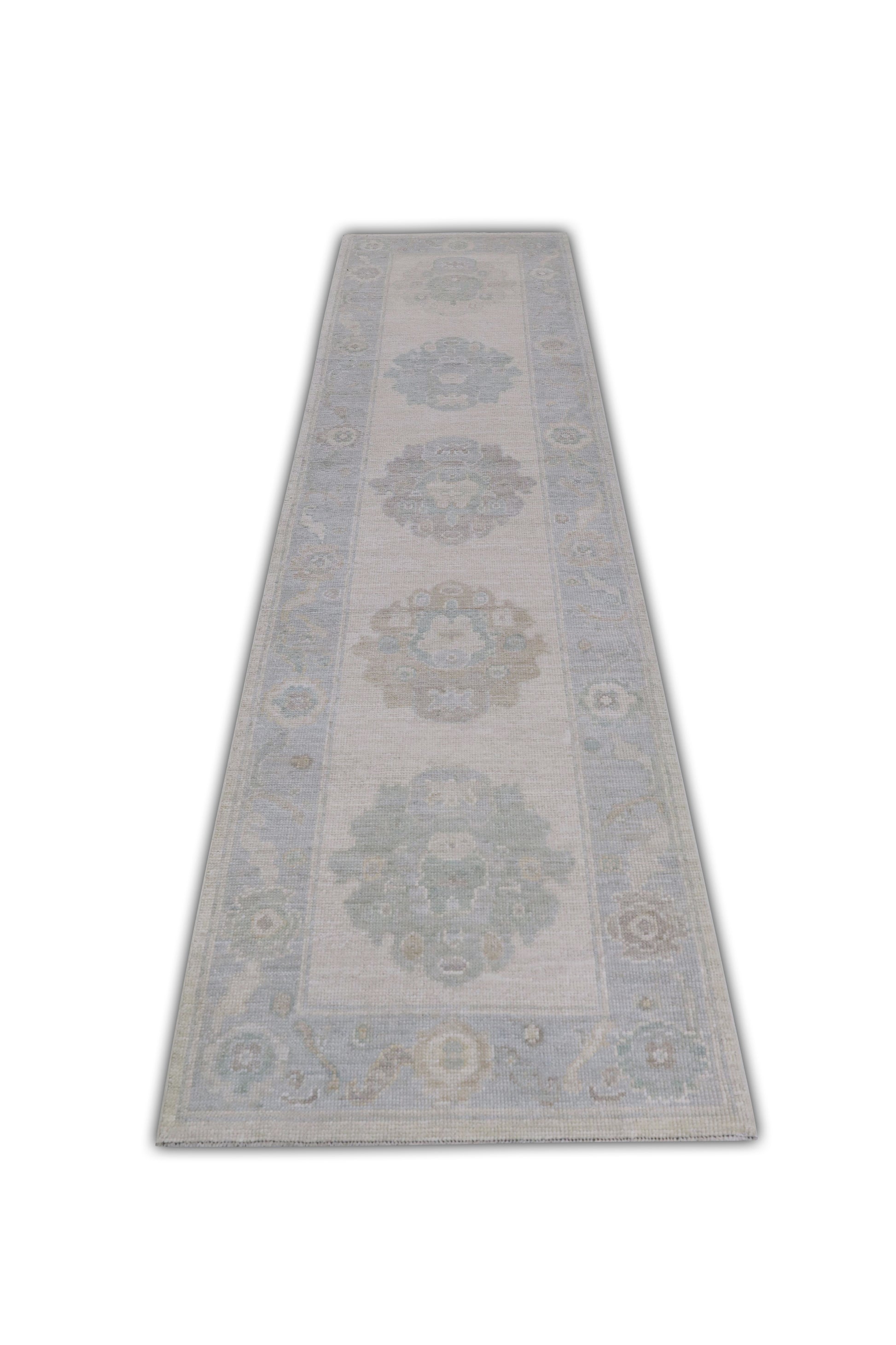 Turkish Oushak Rug 2'9" x 11'3" #11393