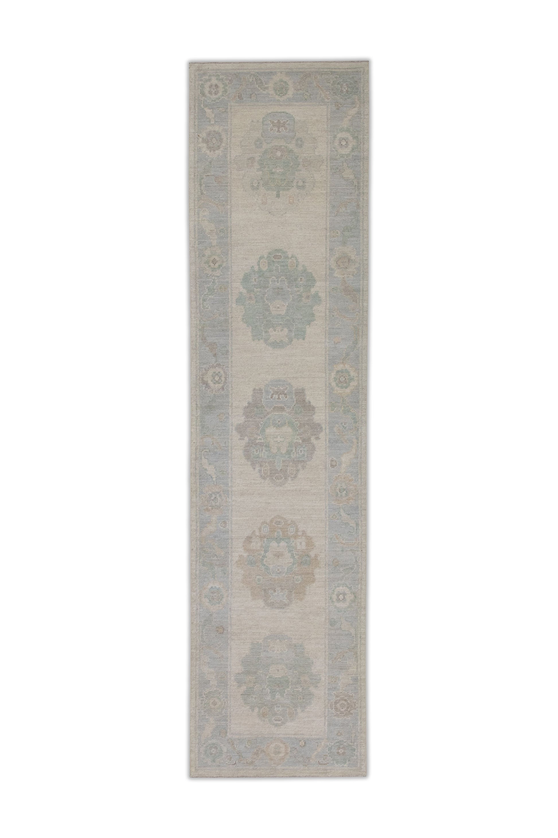 Turkish Oushak Rug 2'9" x 11'3" #11393
