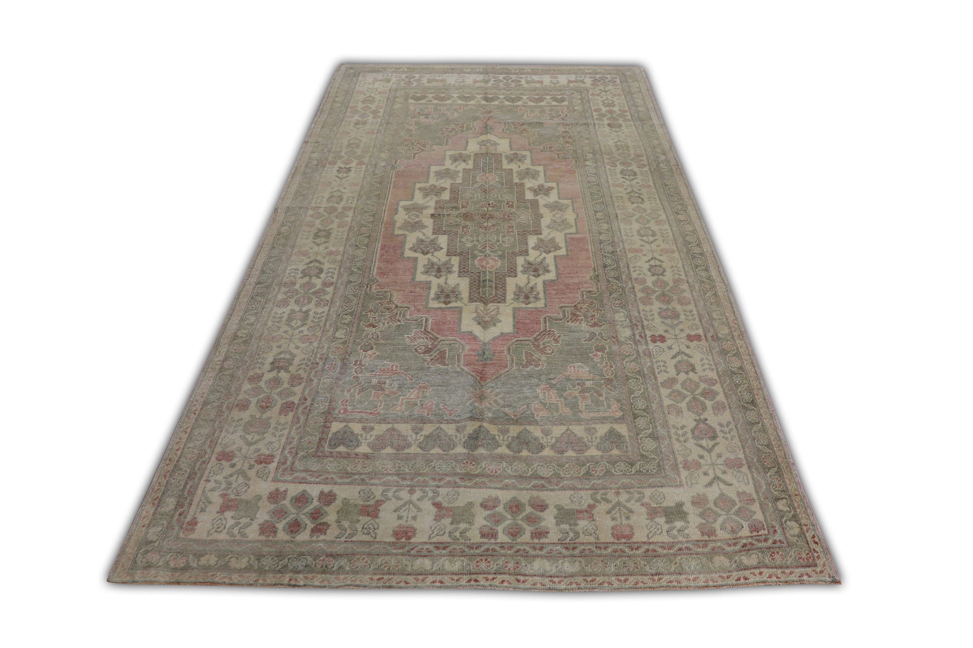 Turkish Vintage Anatolian Rug  4'8" x 7'10" #11095