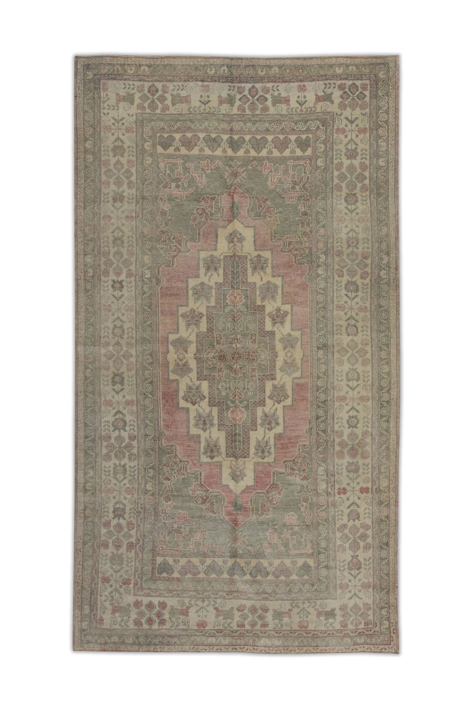Turkish Vintage Anatolian Rug  4'8" x 7'10" #11095