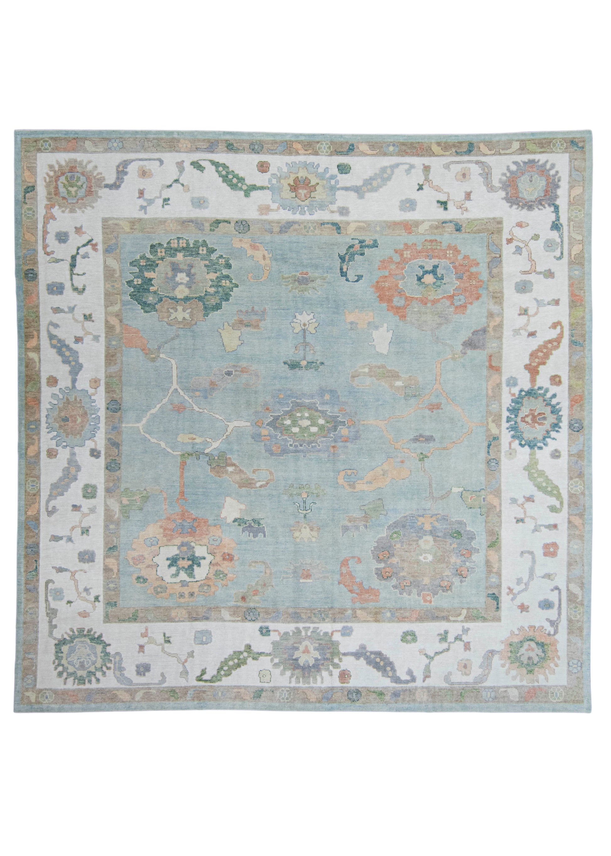 Turkish Oushak Square Rug 12'2" x 12'2" #20424