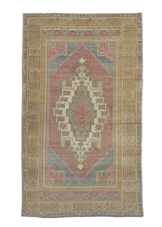 Turkish Vintage Rug 4'3" x 7'1" #17109