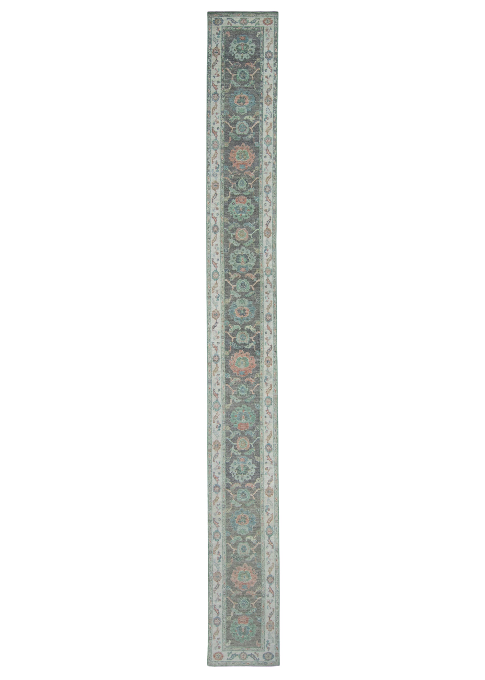 Turkish Oushak Runner Rug 2'8" x 24'3" #17403