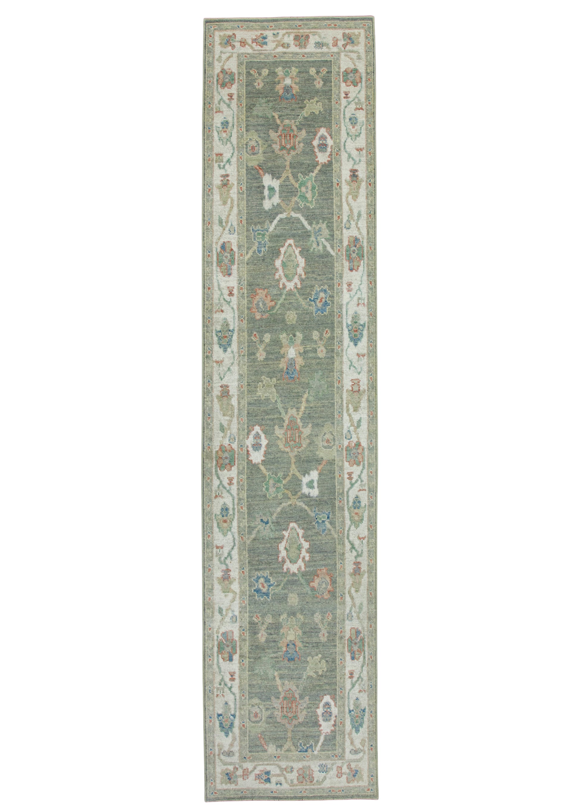 Turkish Oushak Runner Rug 2'9" x 12'5" #17778