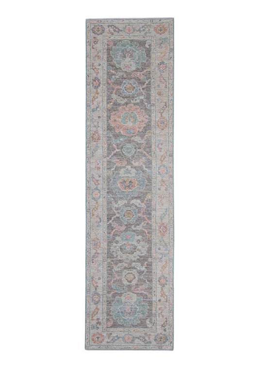 Turkish Oushak Runner Rug 2'8" x 10' #16251