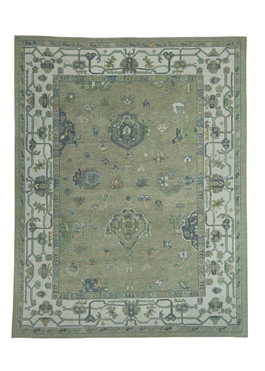 Turkish Oushak Rug 8'10" x 11'4" #18075