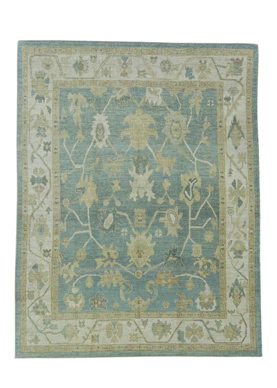 Turkish Oushak Rug 9'1" x 11'10" #17620
