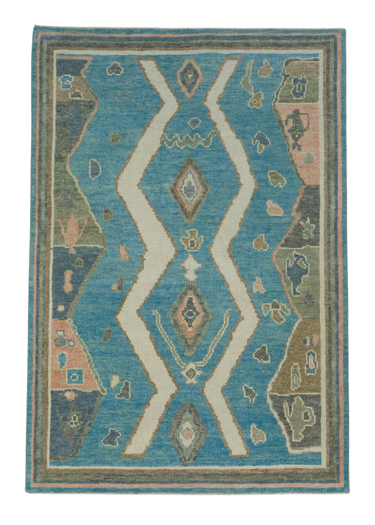 Turkish Oushak Rug 4' x 5'9" #17153