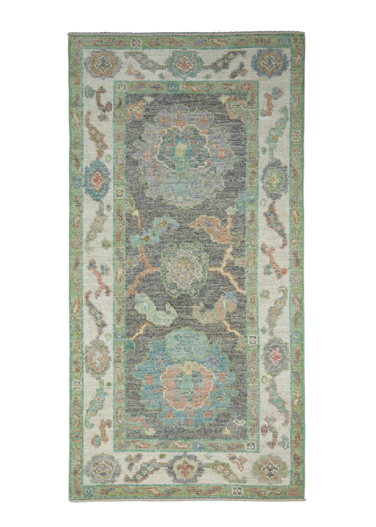 Turkish Oushak Rug 2'8" x 5'2" #17427