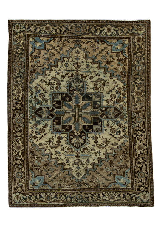 Turkish Vintage Rug 4'7" x 6' #17850