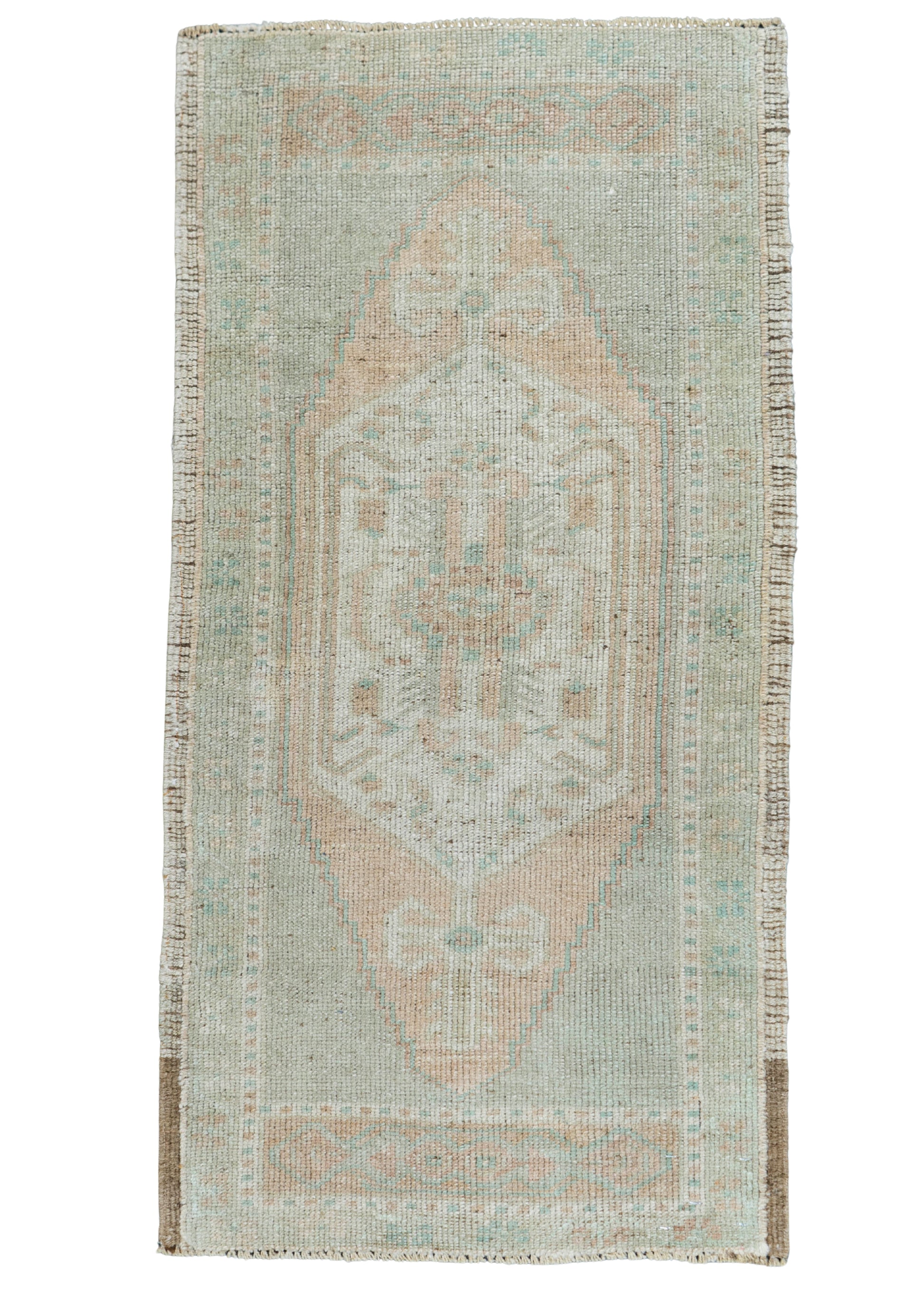 Turkish Mini Rug Oriental Hand Knotted Vintage Rug 1'8" x 3'4" #16877