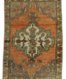 Turkish Mini Rug Oriental Hand Knotted Vintage Rug 1'8" x 2'4" #21230