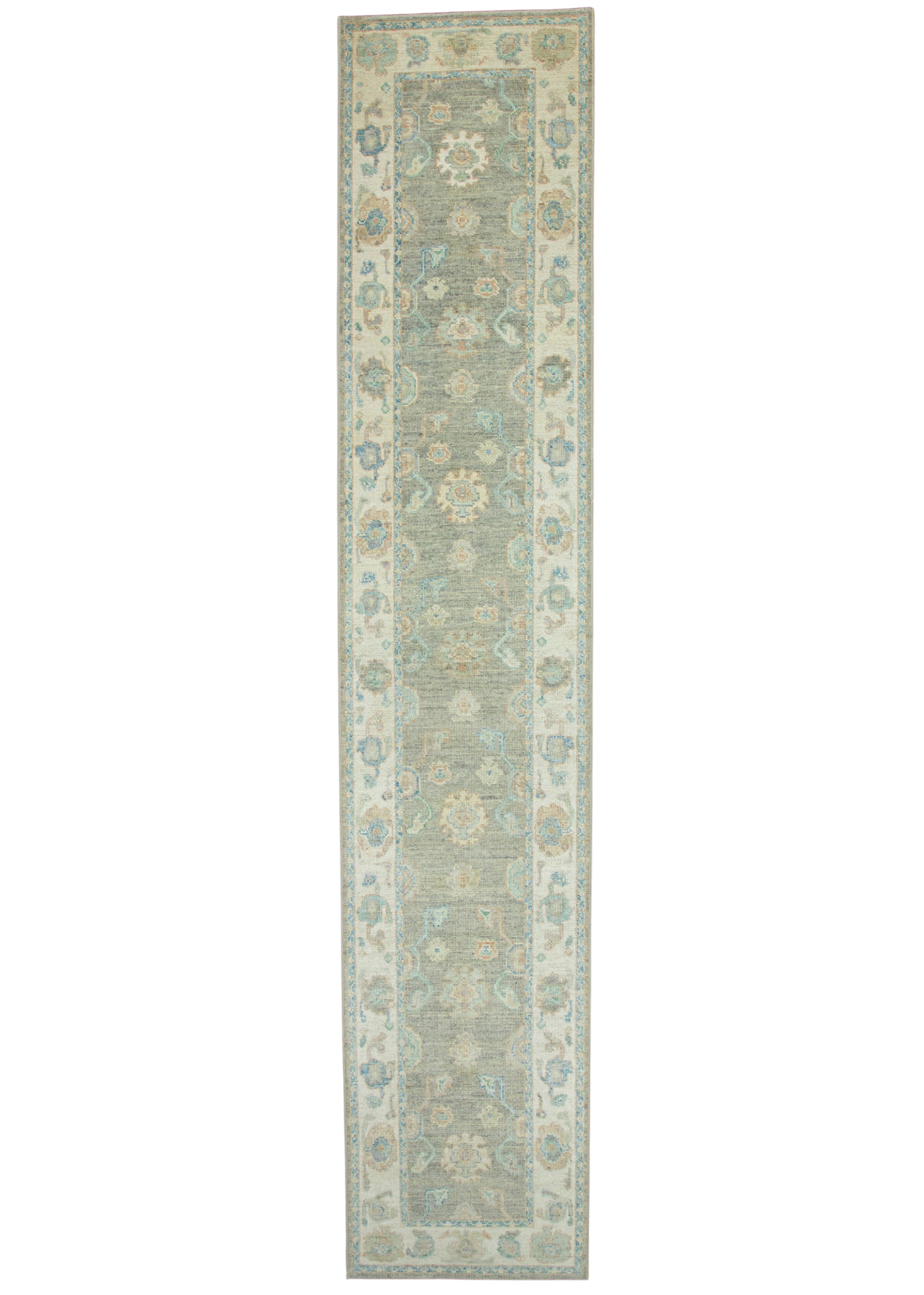 Turkish Oushak Runner Rug 2'10" x 14'1" #17919