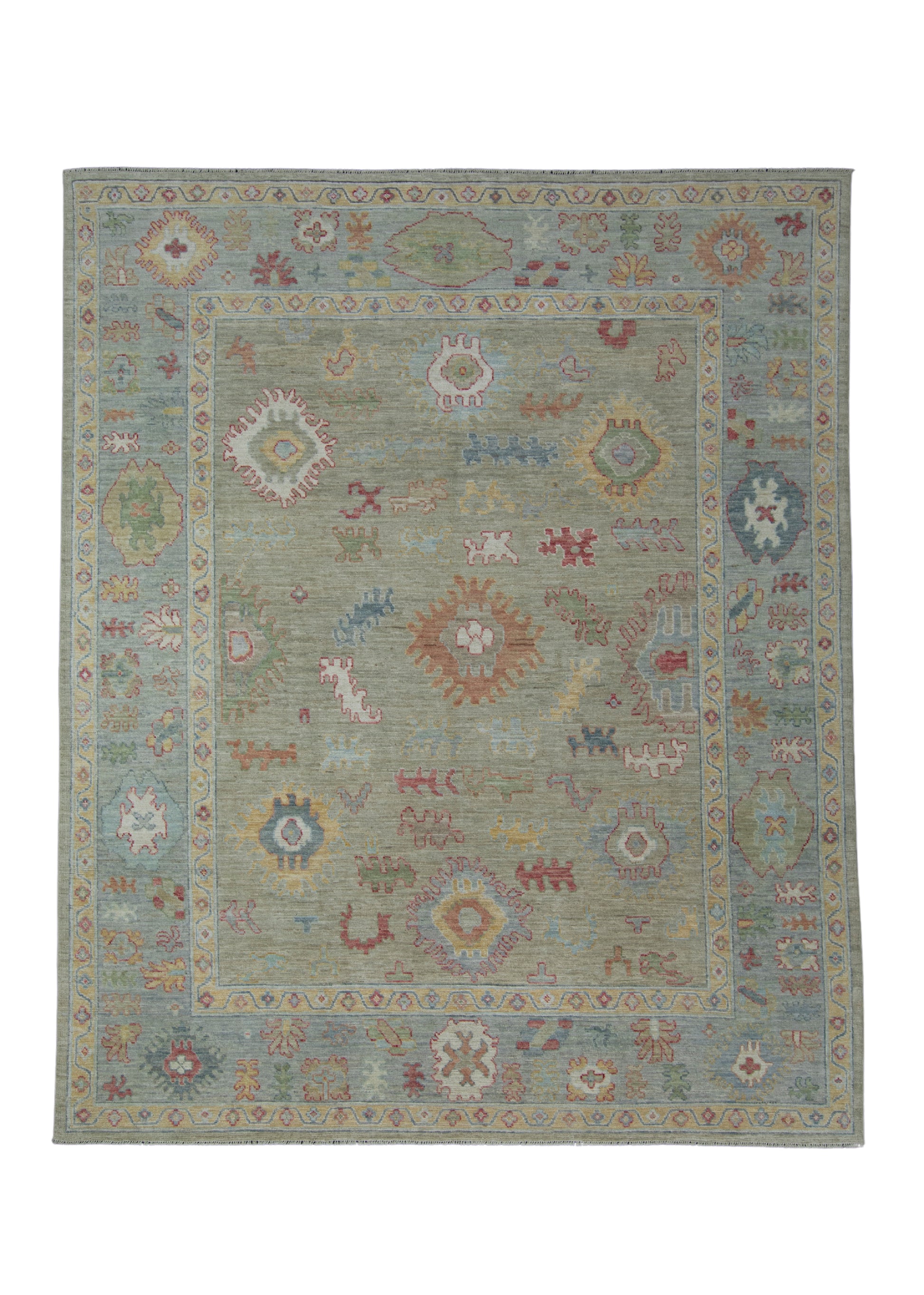 Handwoven Oushak Rug 8'2" x 10' #17407