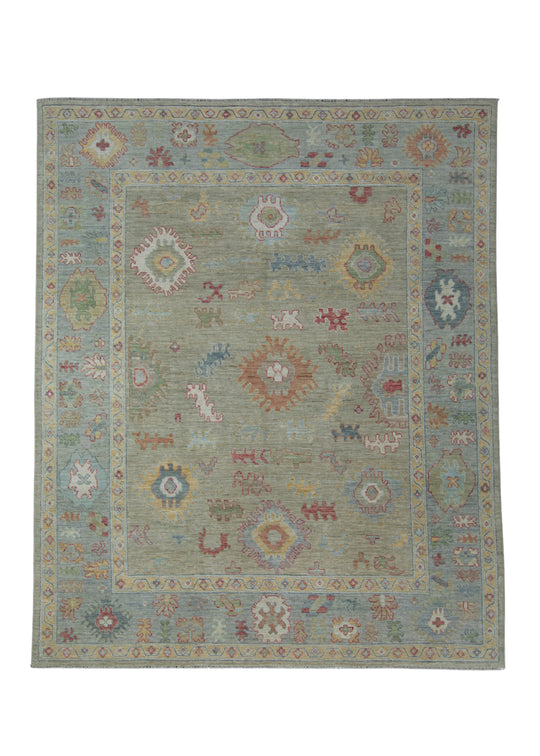 Handwoven Oushak Rug 8'2" x 10' #17407
