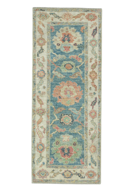 Turkish Oushak Runner Rug 2'3" x 5'8" #17239