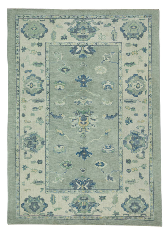 Turkish Oushak Rug 6'3" x 8'10" #17640