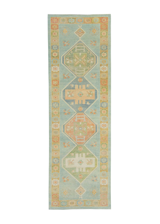 Turkish Oushak Runner Rug 5'1" x 15'9" #18024