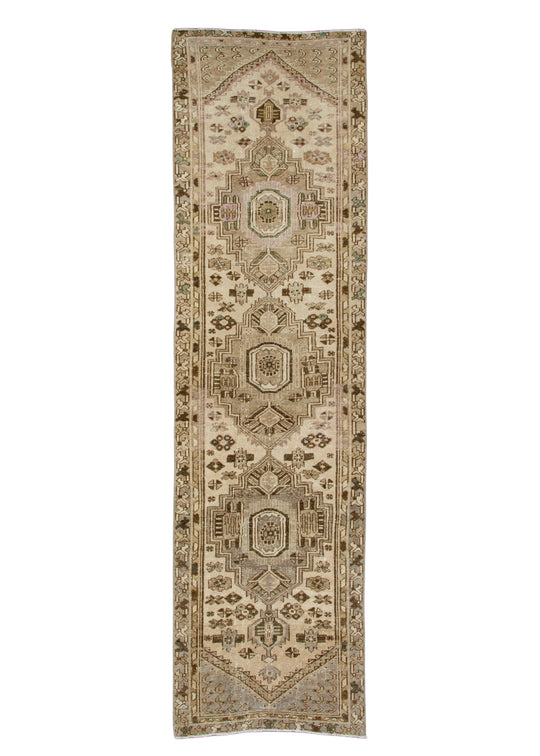 Turkish Vintage Anatolian Runner Rug 2'11" x 10'4" #17973