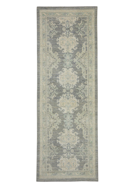 Turkish Oushak Runner Rug 2'10" x 8'2" #17383