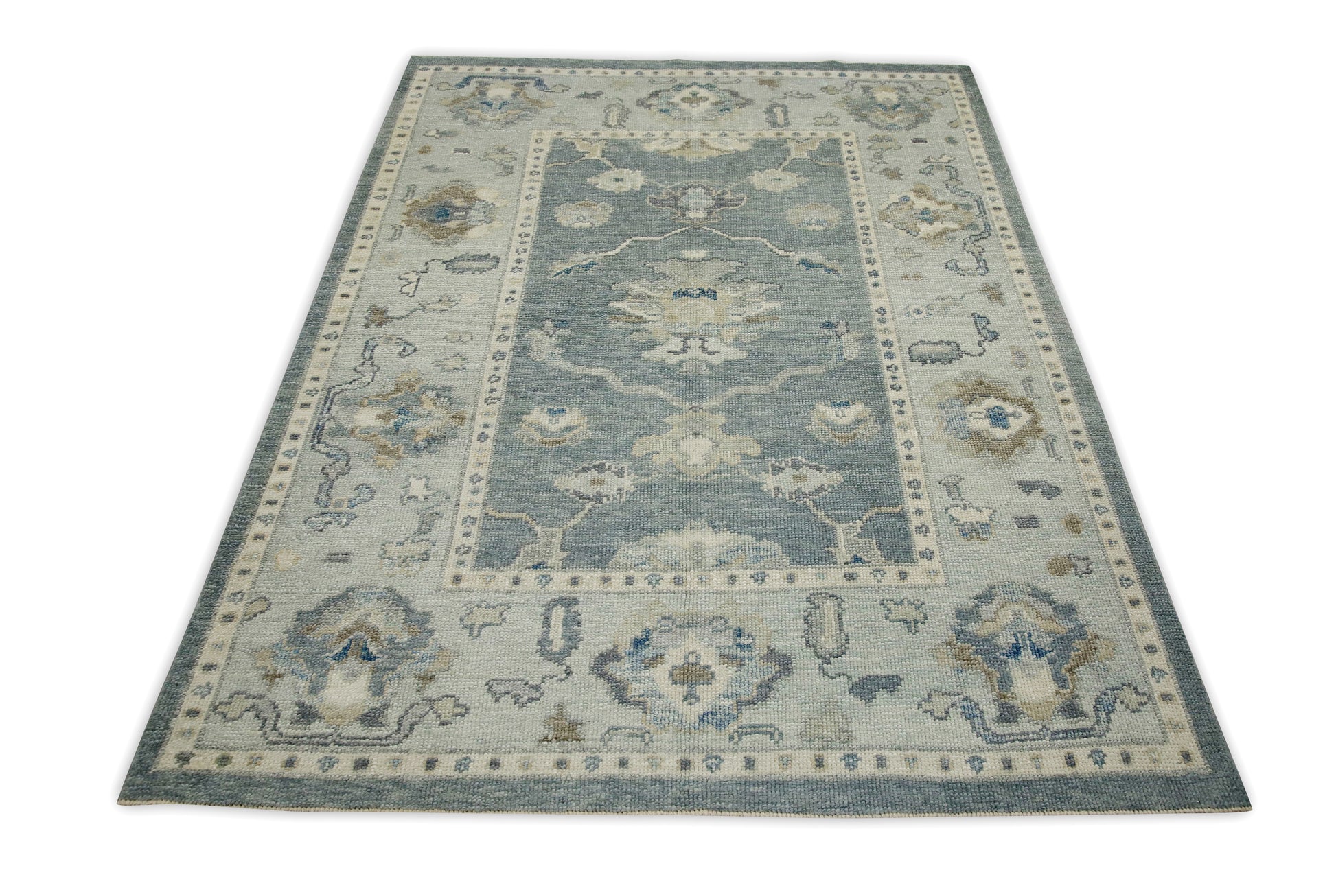 Turkish Oushak Rug 4'11" x 6'7" #7544