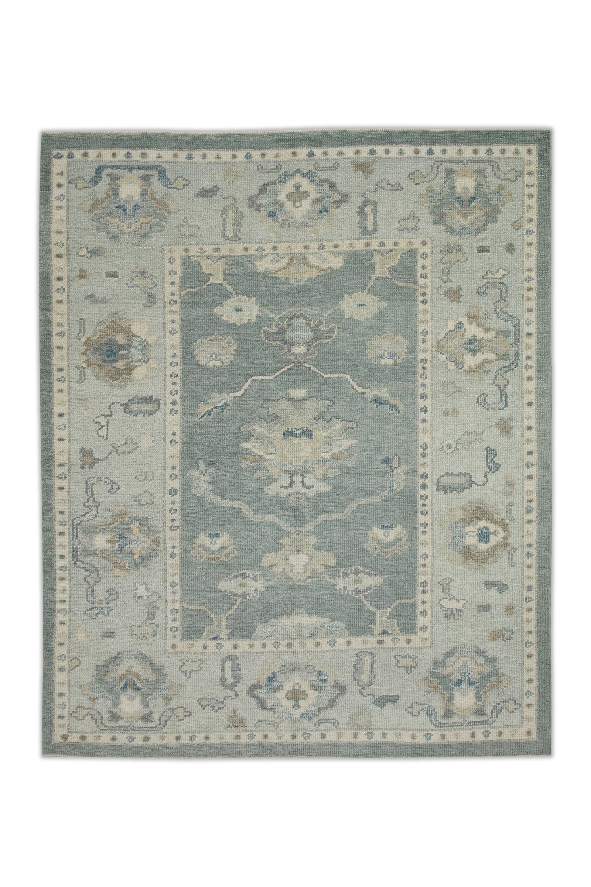 Turkish Oushak Rug 4'11" x 6'7" #7544
