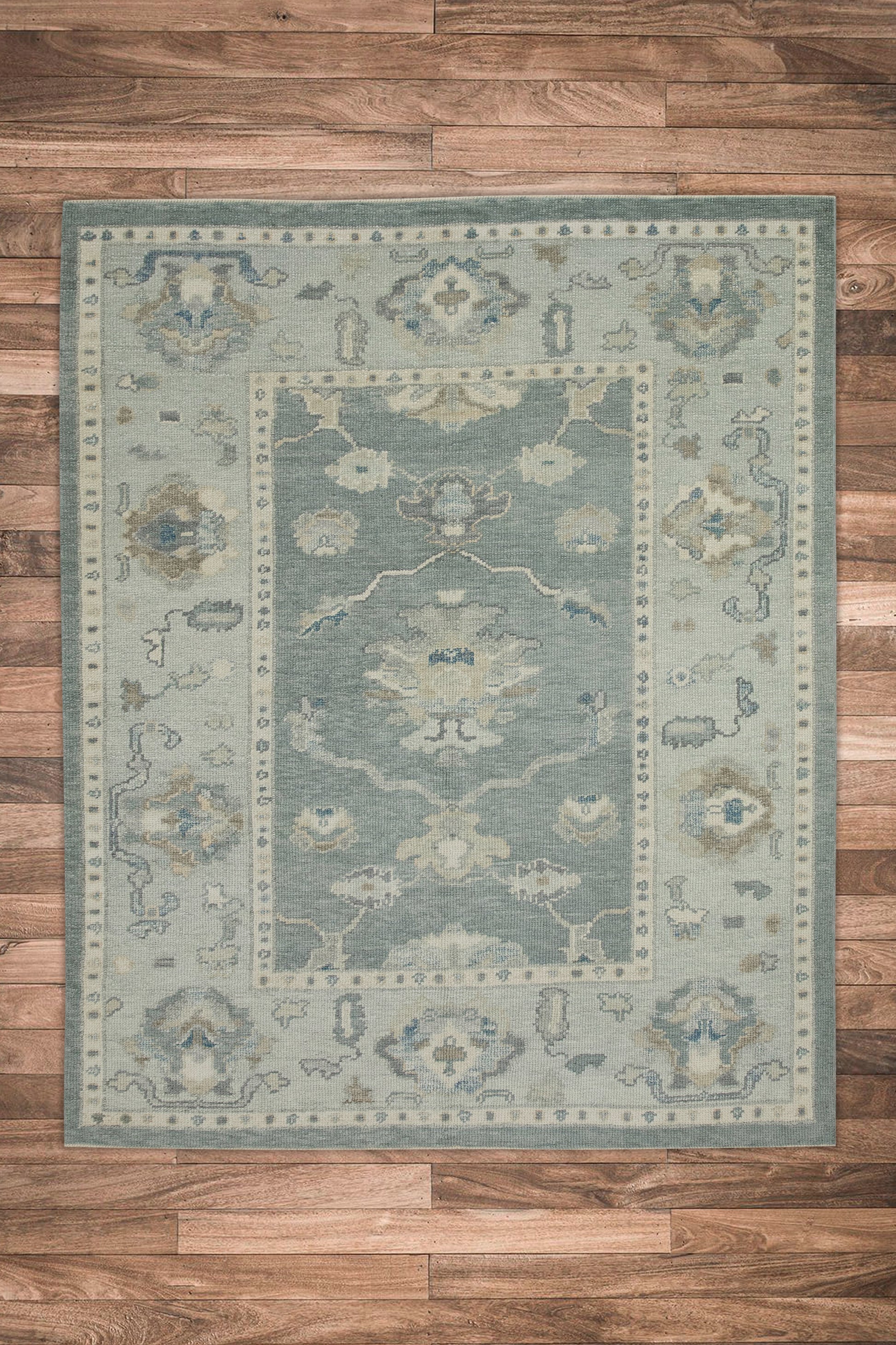 Turkish Oushak Rug 4'11" x 6'7" #7544