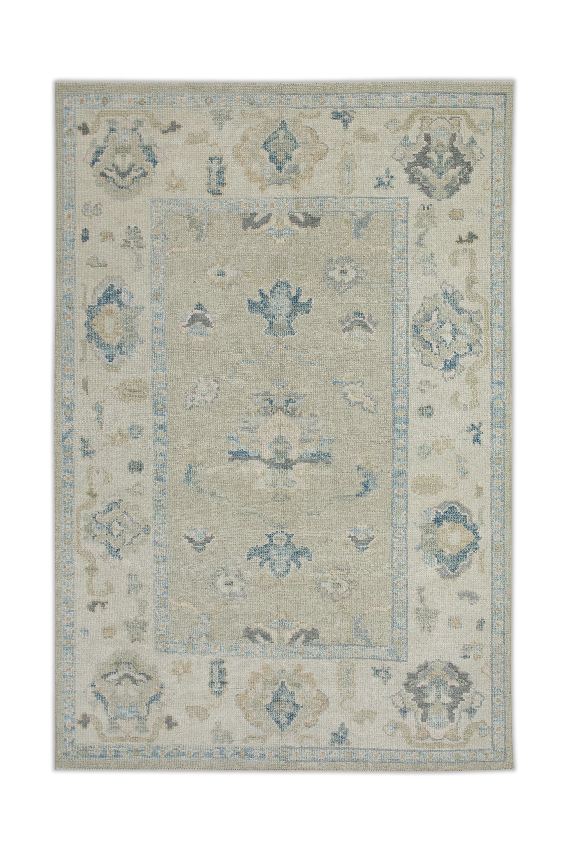 Turkish Oushak Rug 5'1" x 6'9" #7844