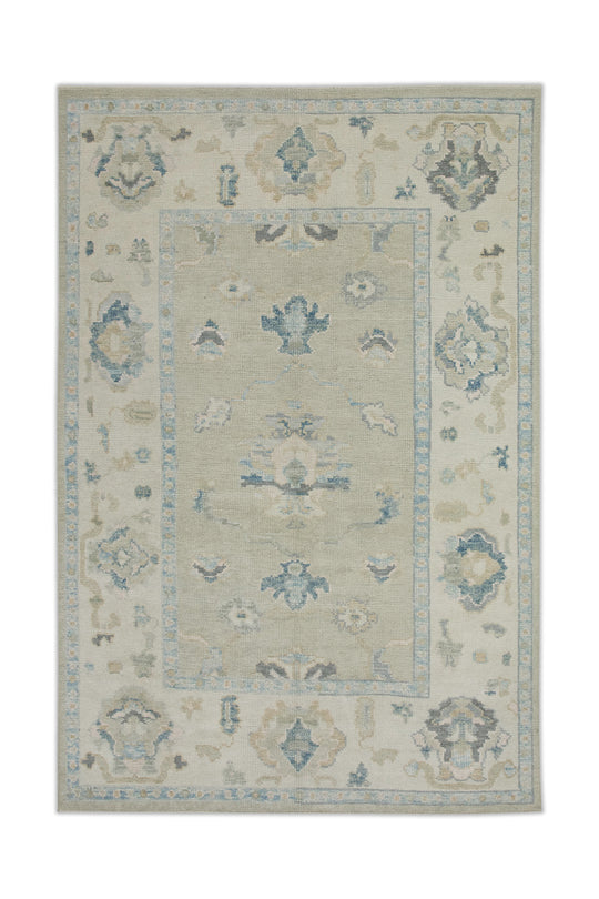 #7844 Turkish Oushak 5'1" x 6'9"