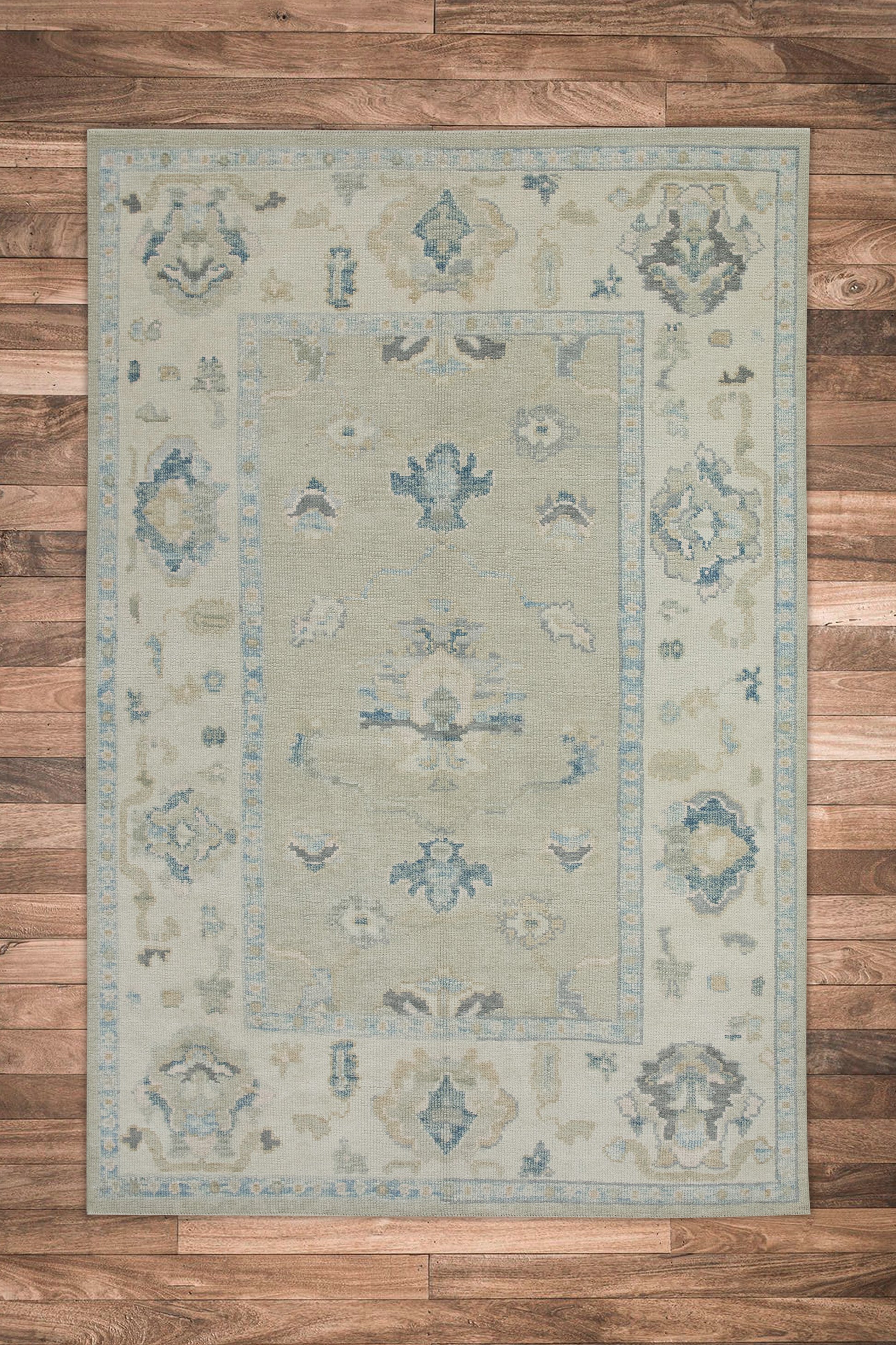 Turkish Oushak Rug 5'1" x 6'9" #7844