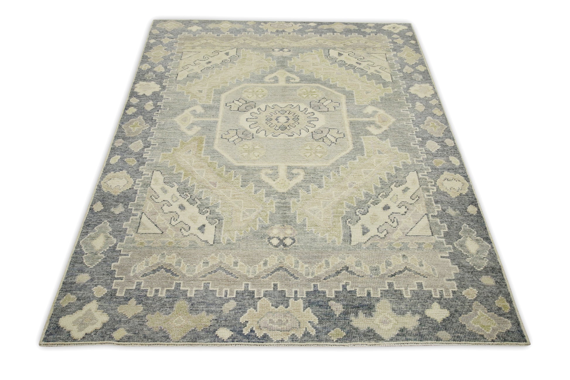 Turkish Oushak Rug 4'9" x 6'1" #8696