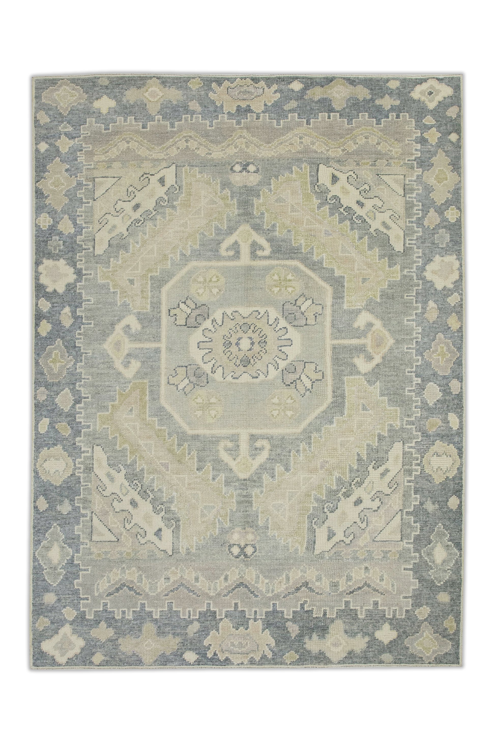 Turkish Oushak Rug 4'9" x 6'1" #8696