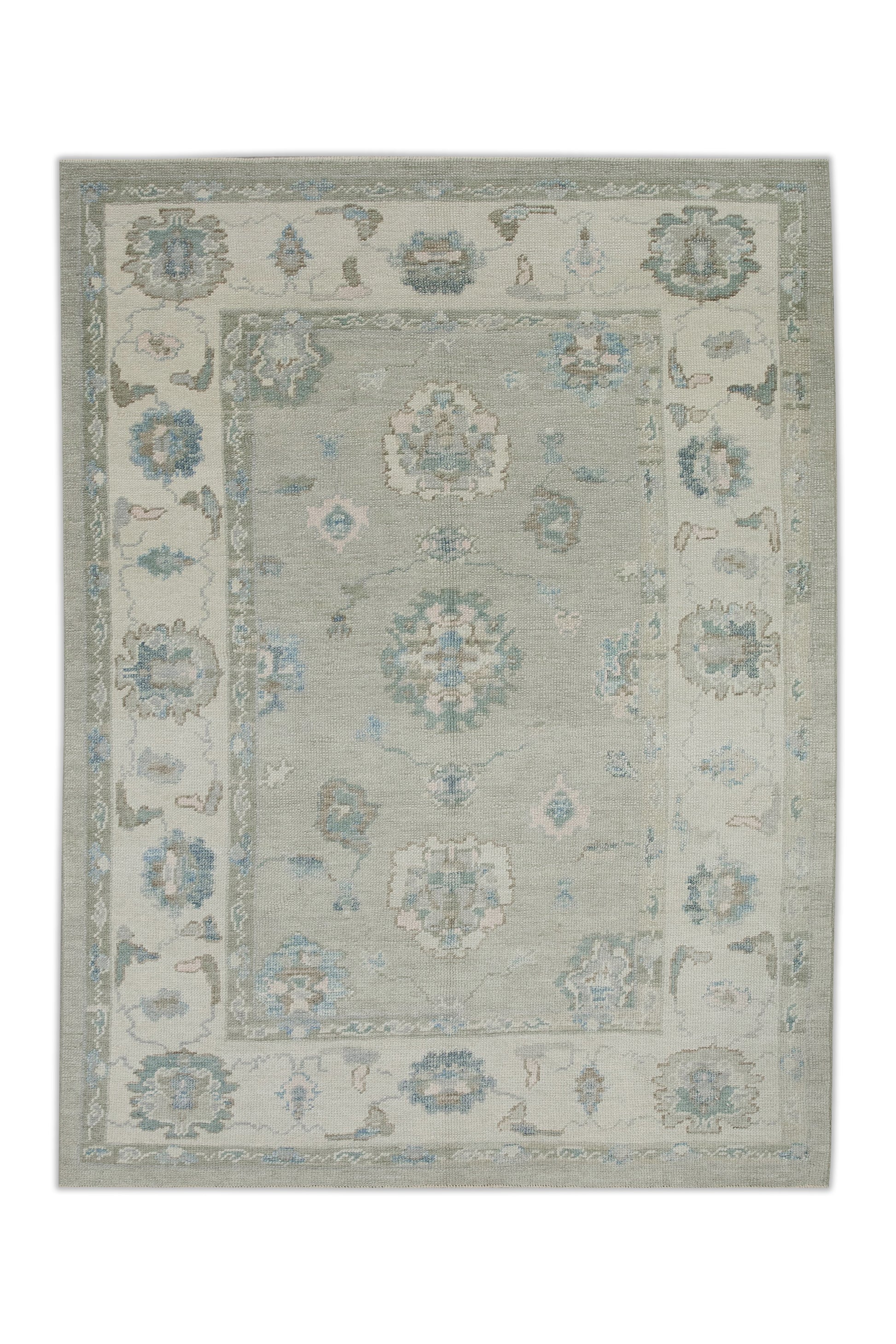 Turkish Oushak Rug 4'11" x 6'10" #8172
