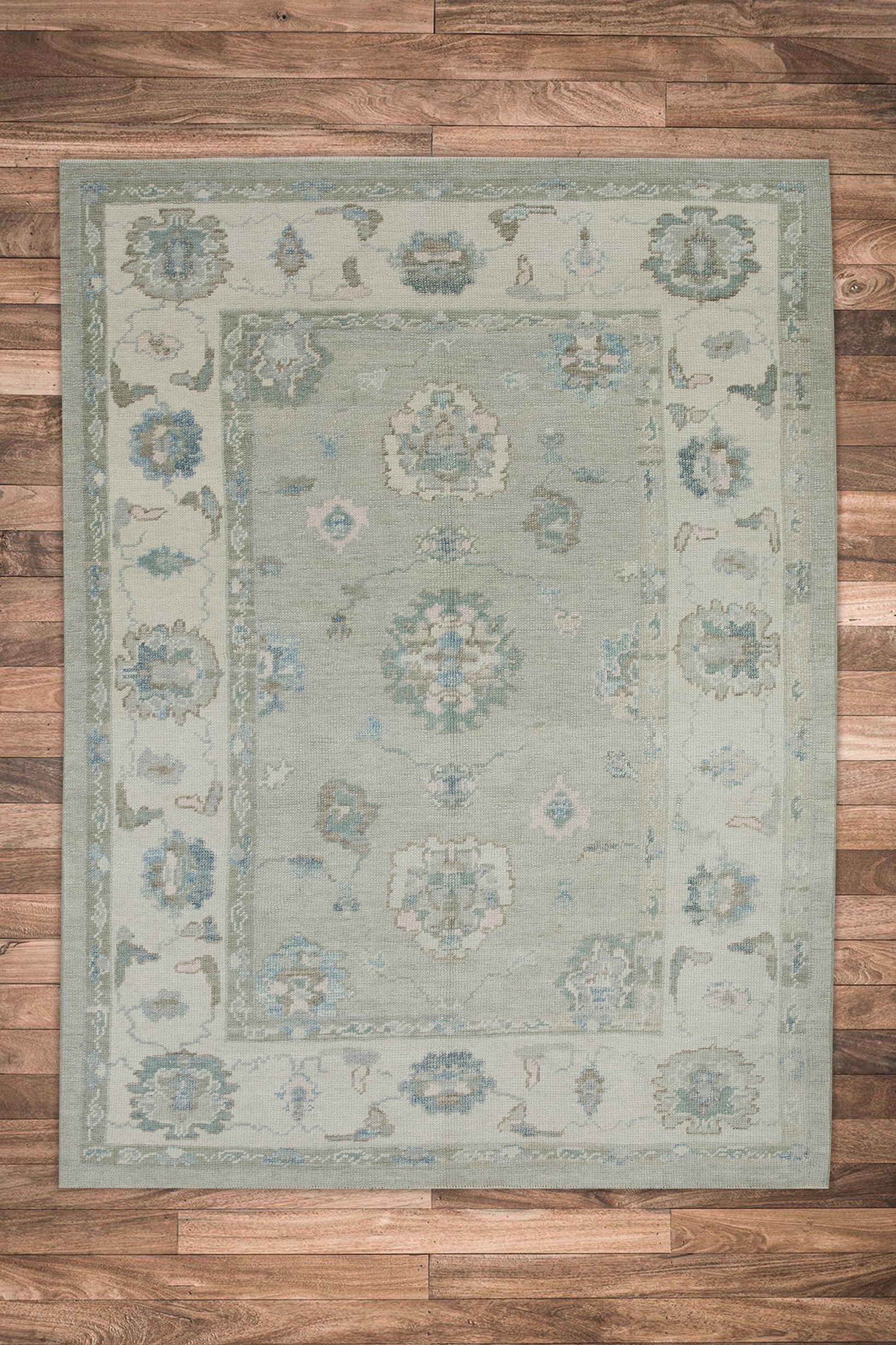 Turkish Oushak Rug 4'11" x 6'10" #8172