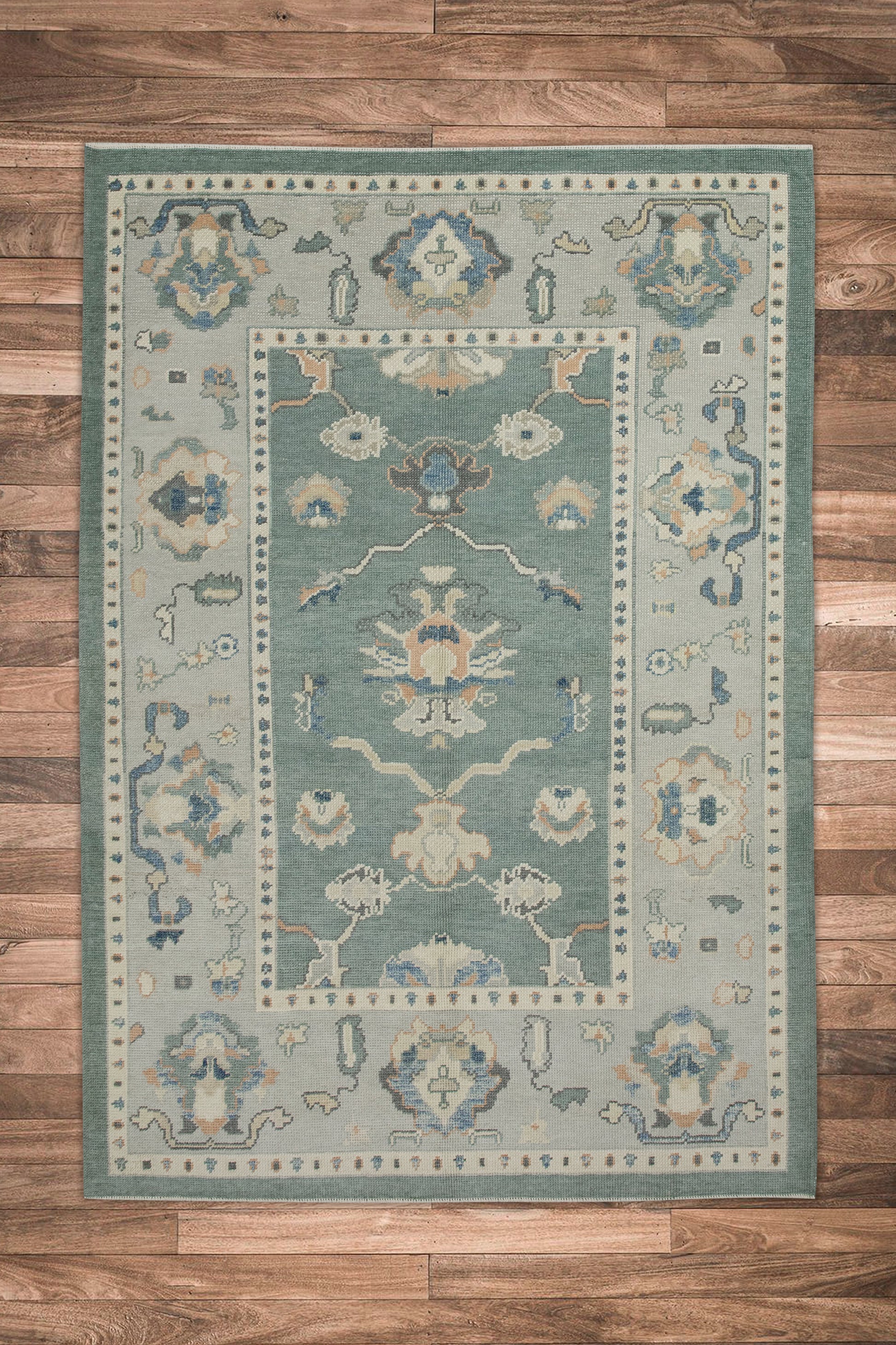 Turkish Oushak Rug 5'3" x 7'2" #7661