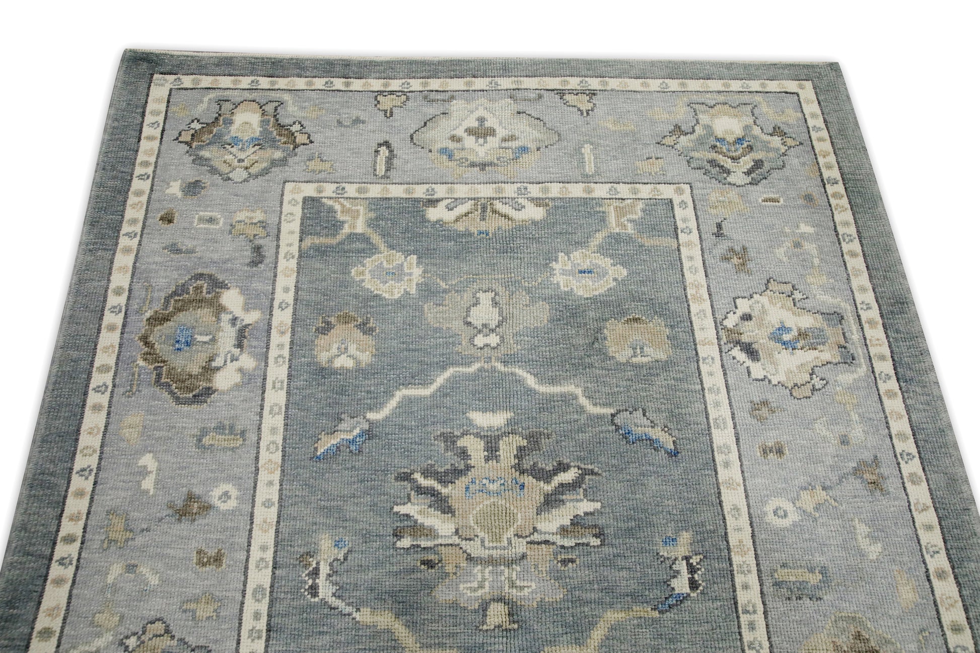 Turkish Oushak Rug 5'2" x 6'7" #7968