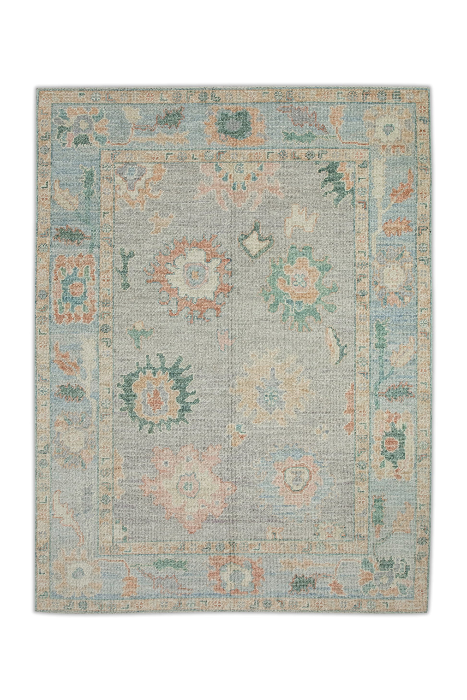Turkish Oushak Rug 4'11" x 6'10" #2101