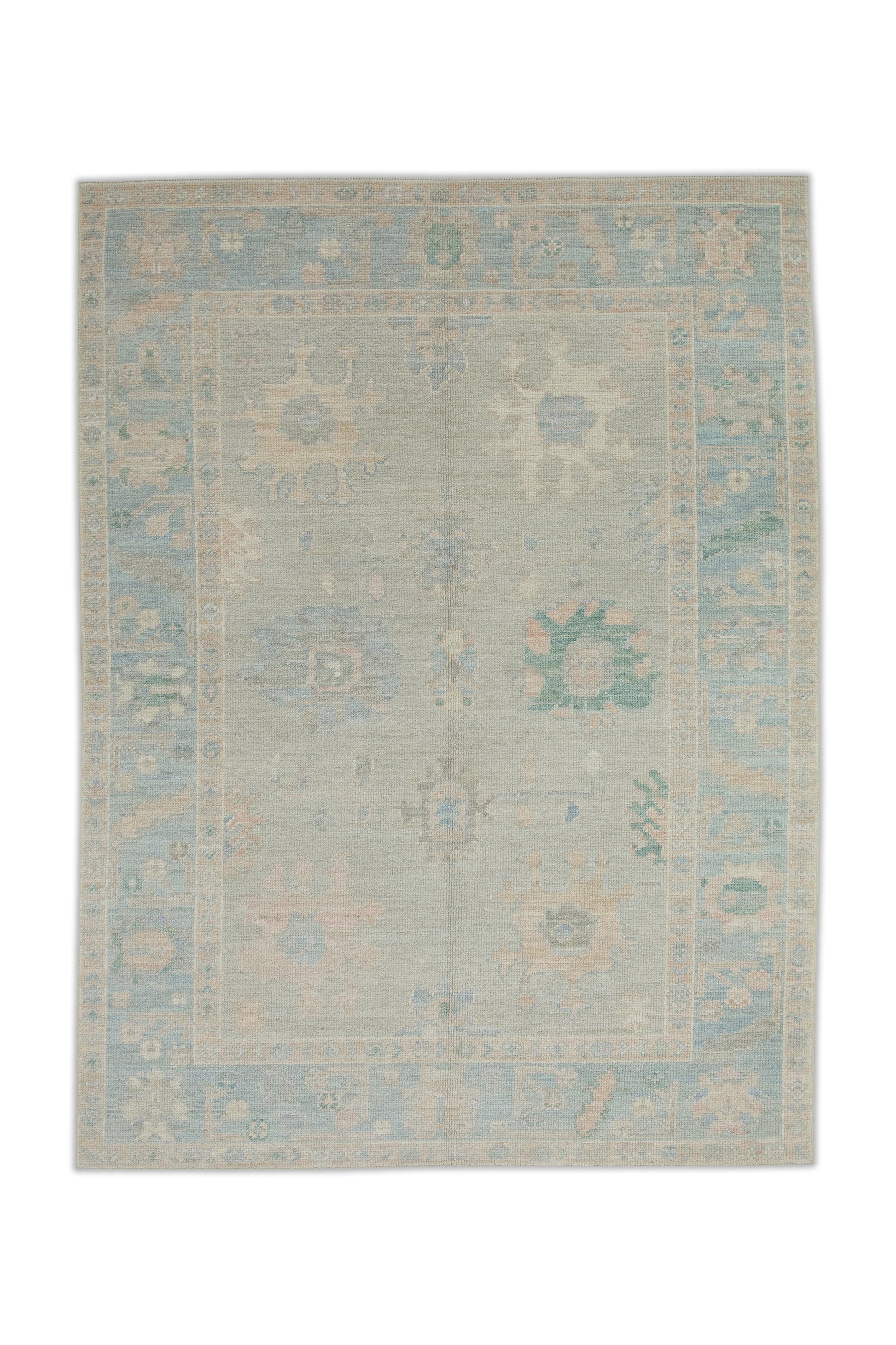 Turkish Oushak Rug 4'11" x 7'1" #2770