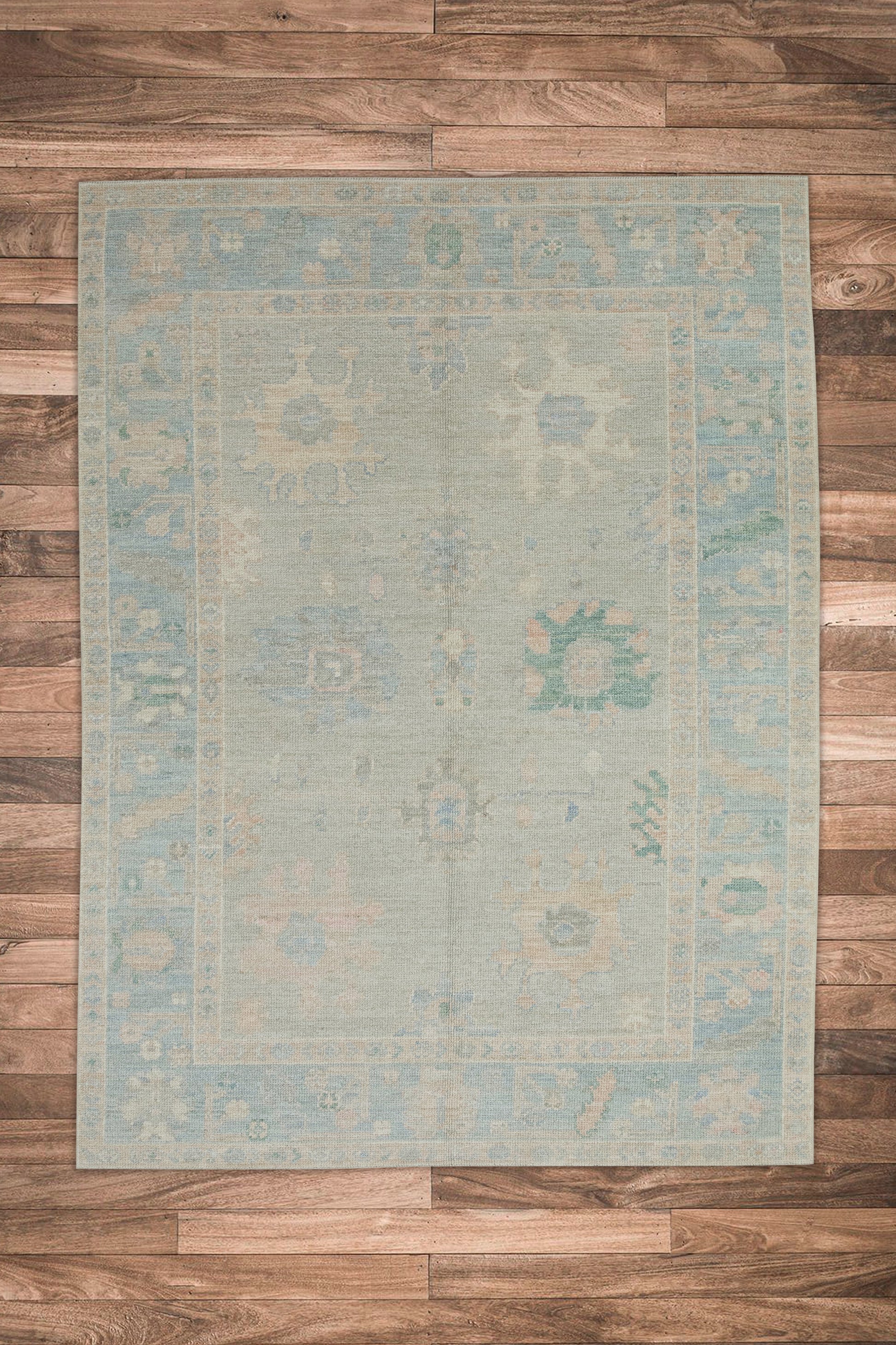 Turkish Oushak Rug 4'11" x 7'1" #2770