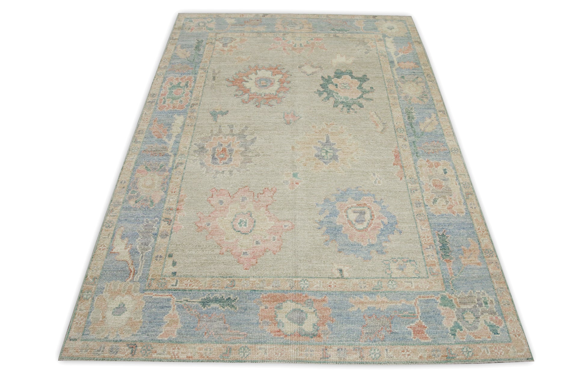 Turkish Oushak Rug 5' x 6'11" #2736