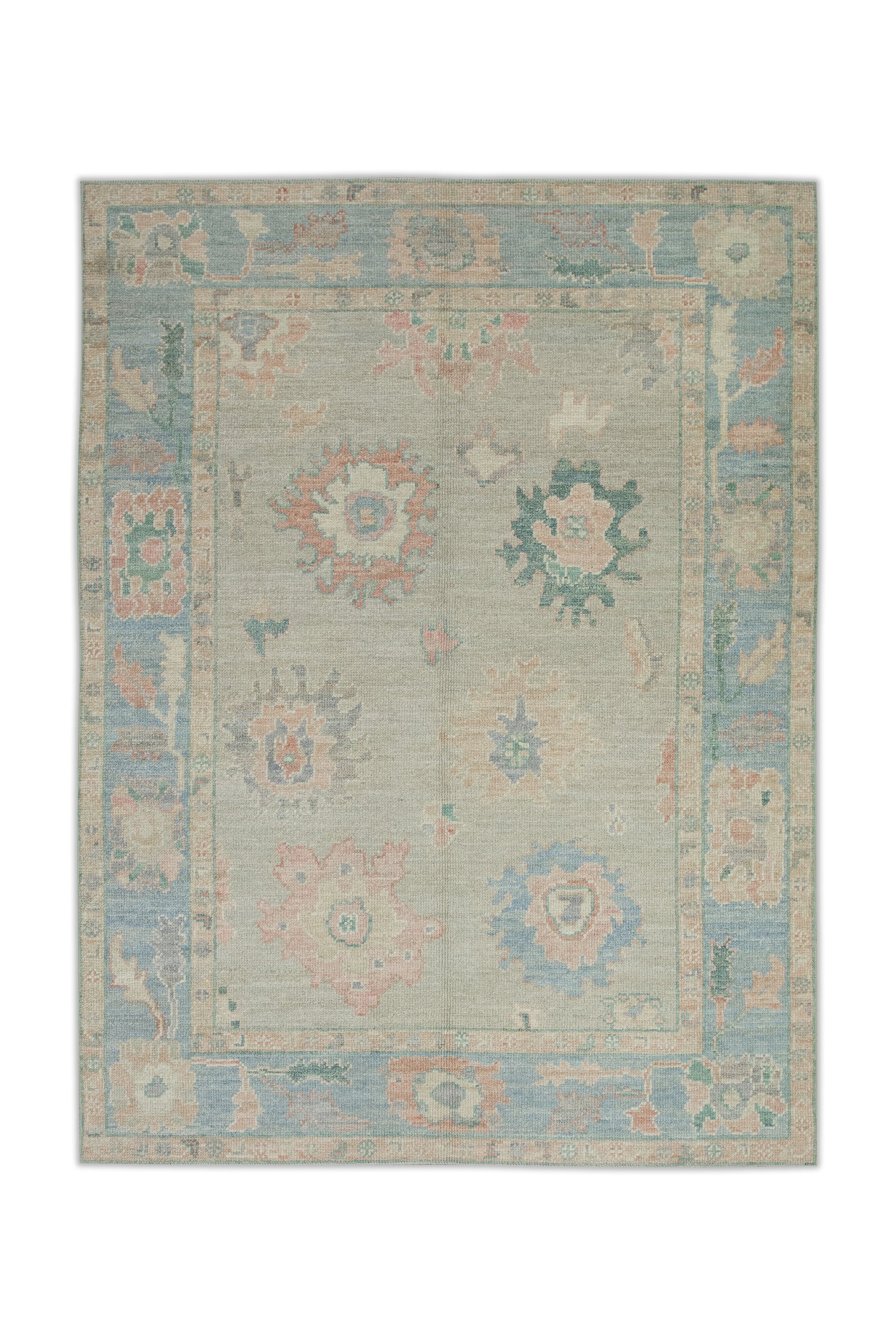 Turkish Oushak Rug 5' x 6'11" #2736