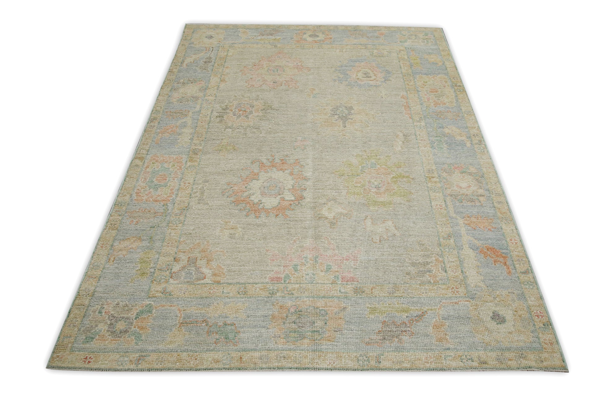 Turkish Oushak Rug 5'1" x 6'11" #2071