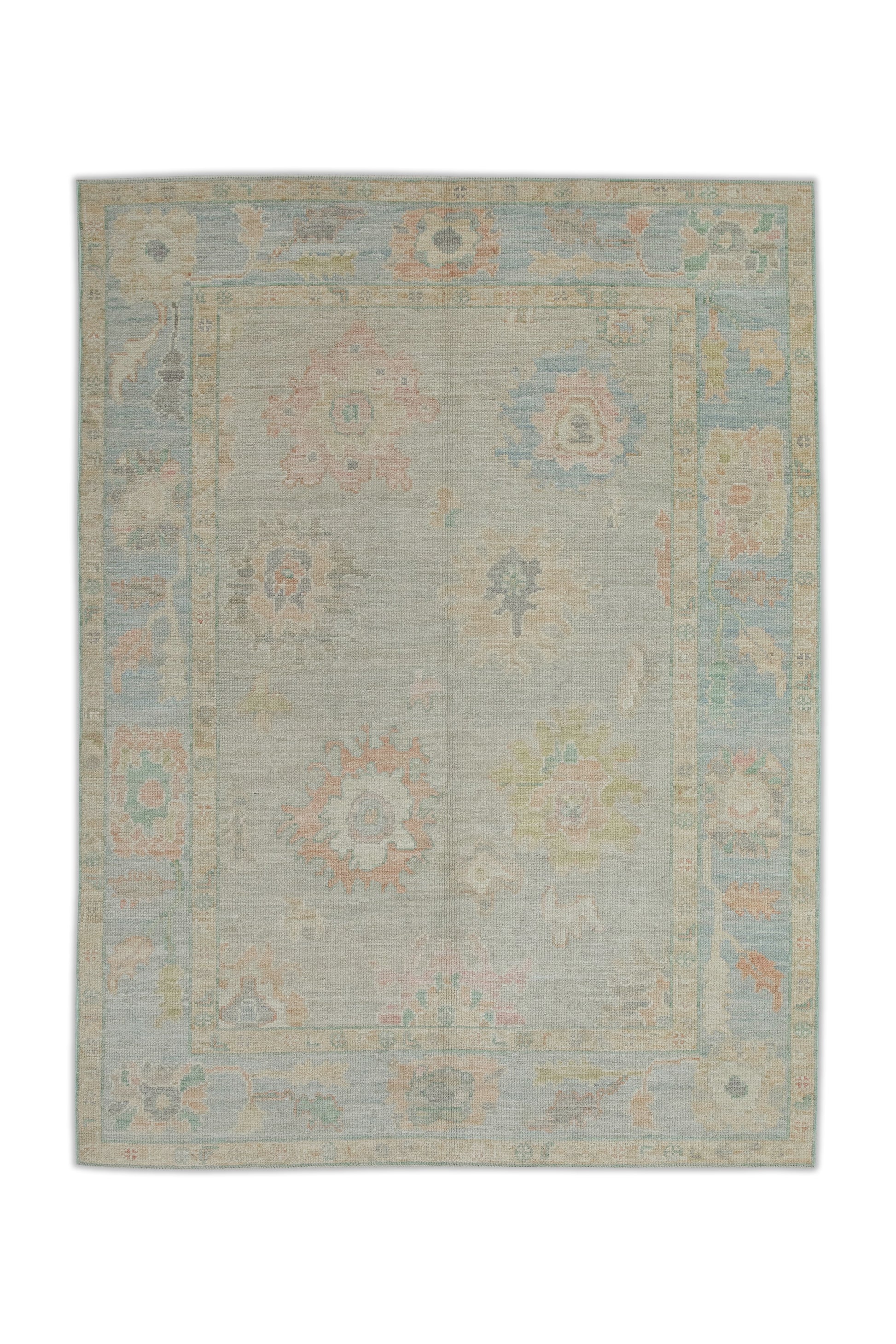 Turkish Oushak Rug 5'1" x 6'11" #2071