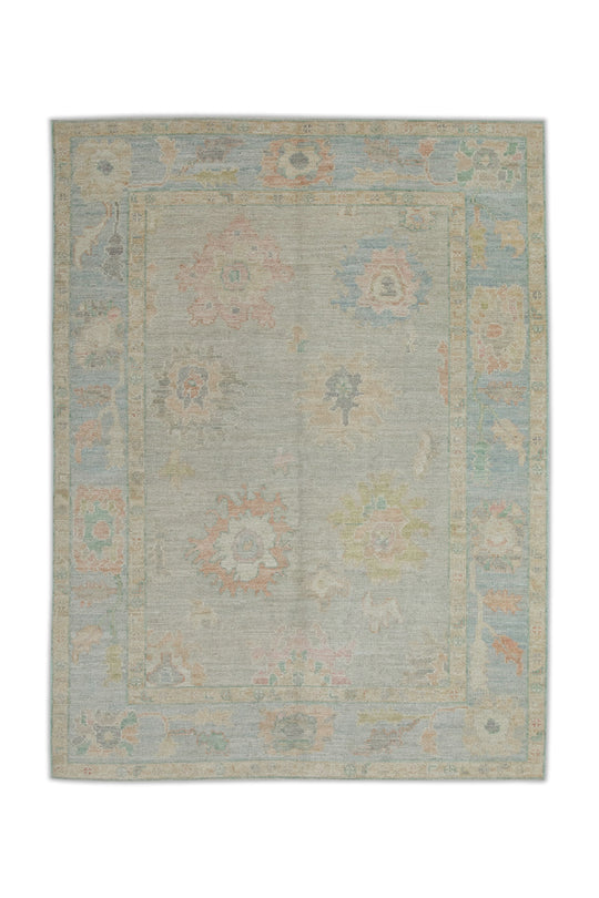 #2071 Turkish Oushak 5'1" x 6'11"