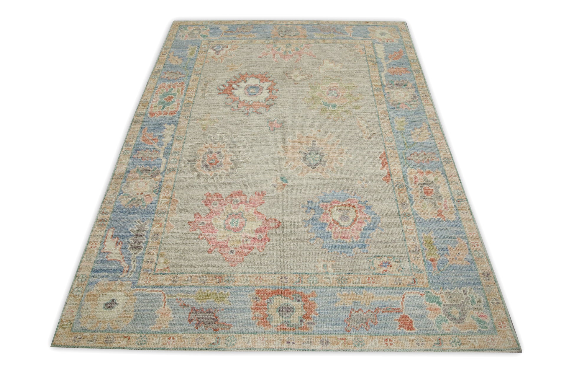 Turkish Oushak Rug 5'1" x 6'11" #2107