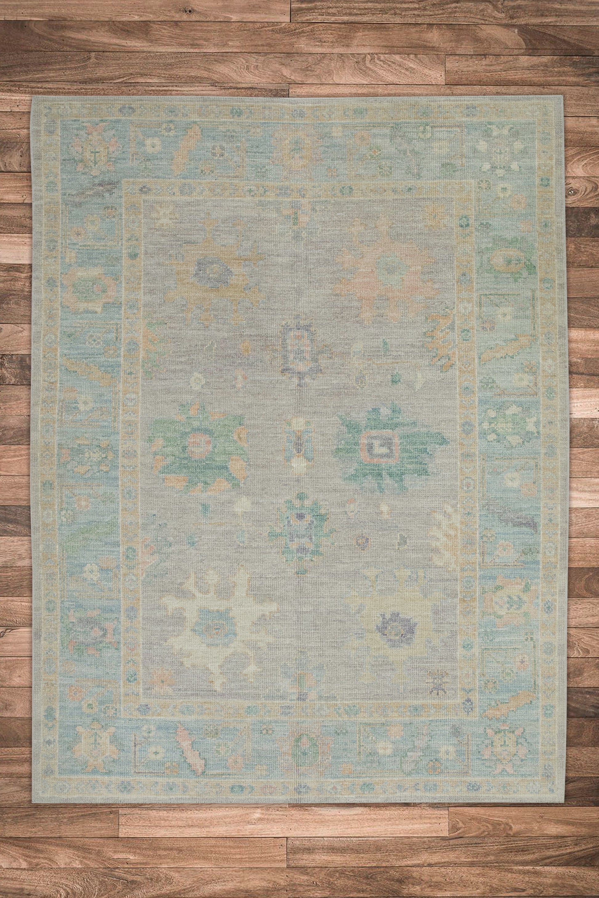 Turkish Oushak Rug 5'4" x 6'9" #2040