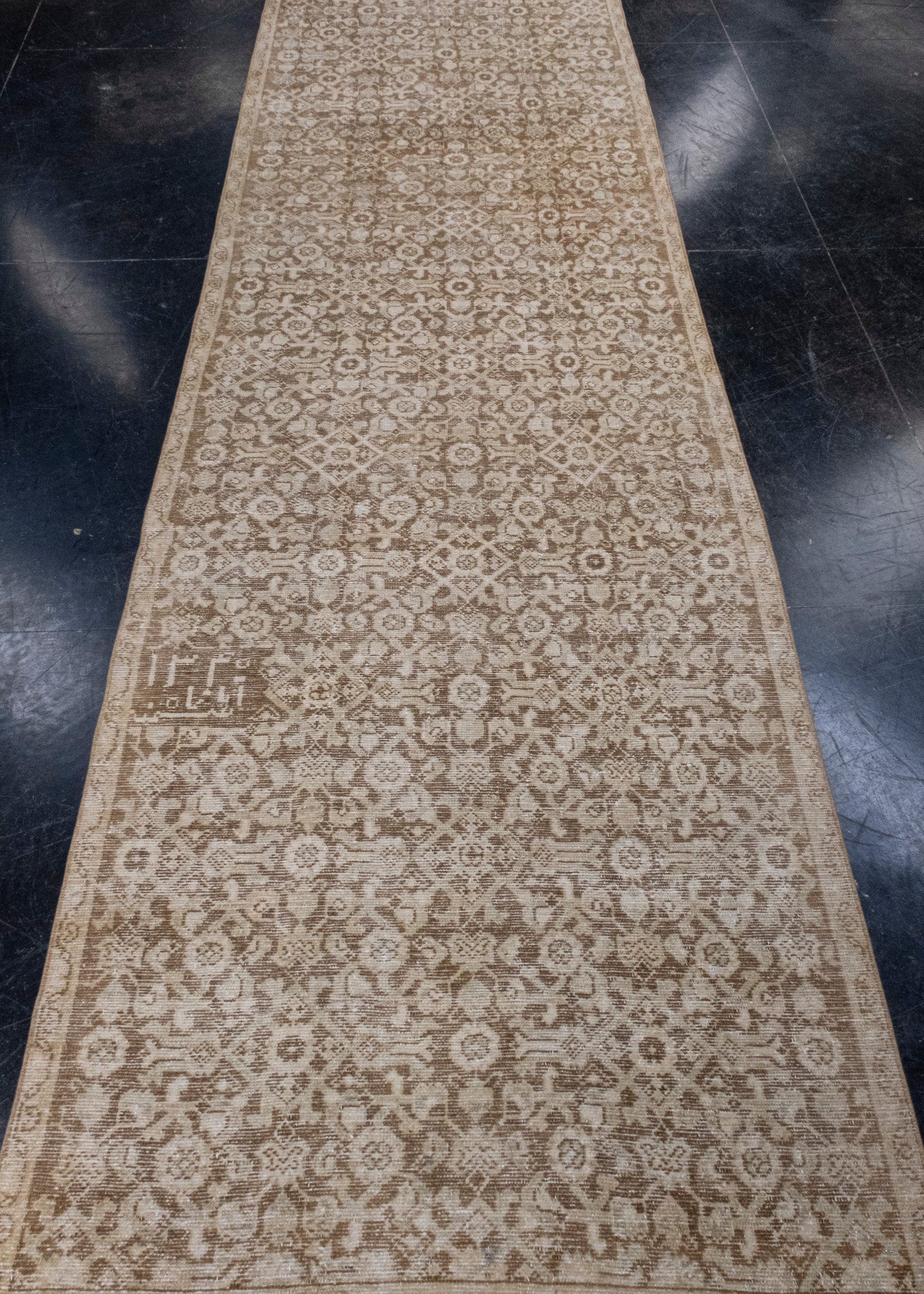 Turkish Vintage Anatolian Runner Rug 3'2" x 12'1" #16910